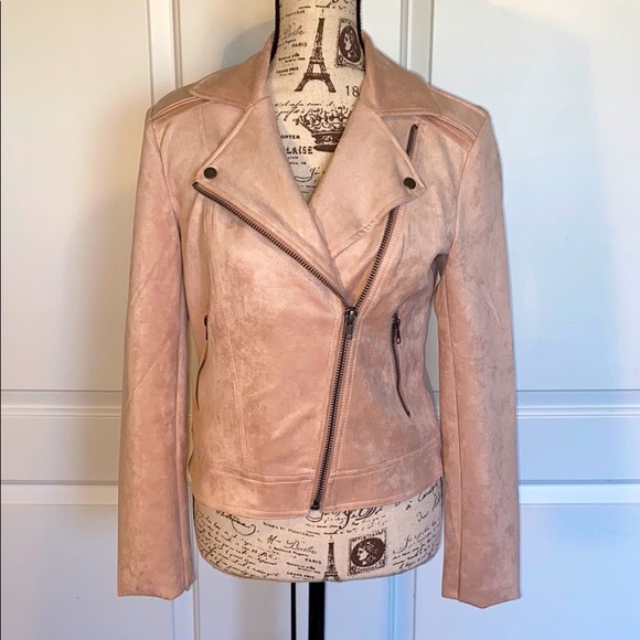 NWT PHILOSOPHY FAUX SUEDE MOTO JACKET - Picture 2 of 9
